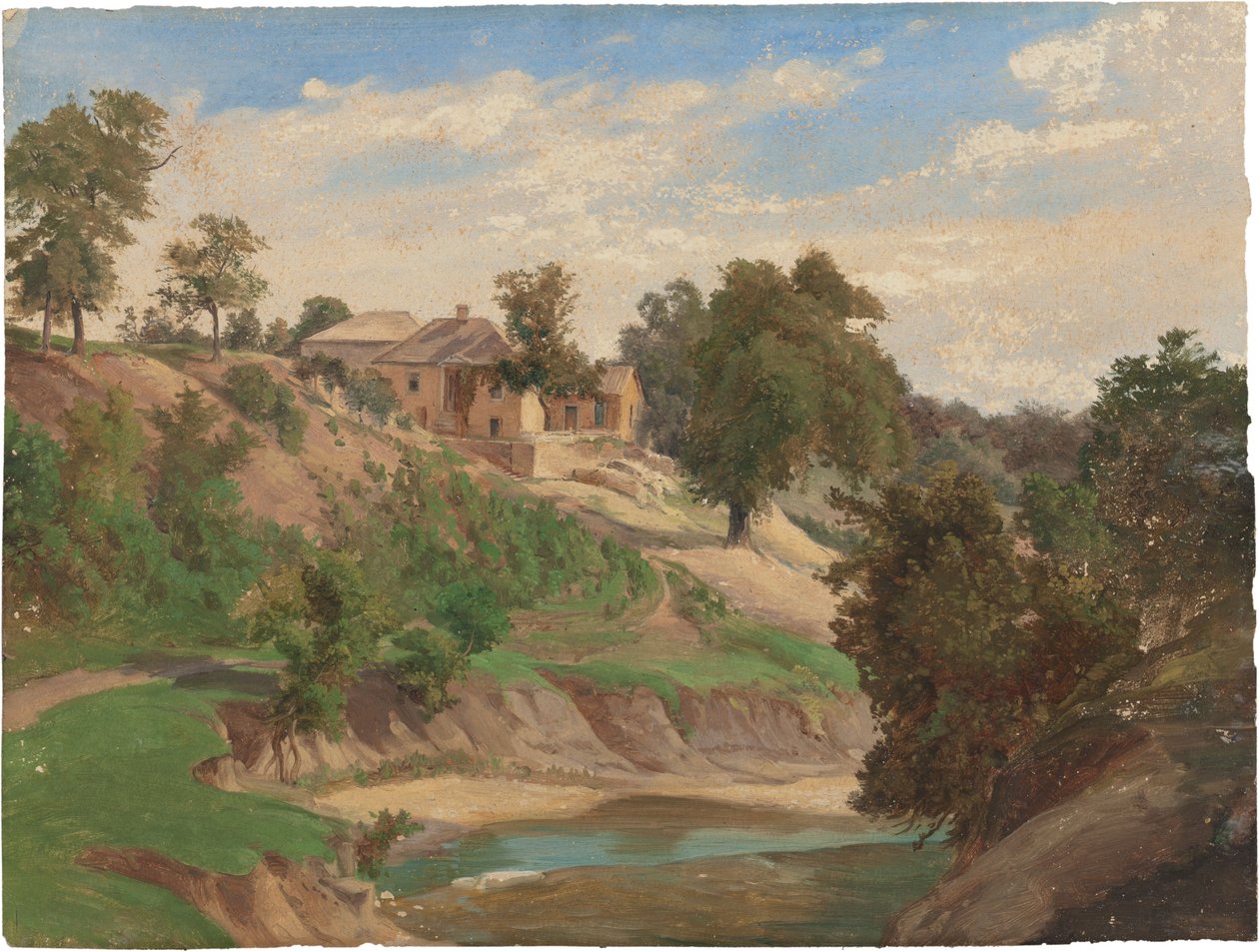 A Pedernales folyón alkotó: Karl Friedrich Hermann Lungkwitz