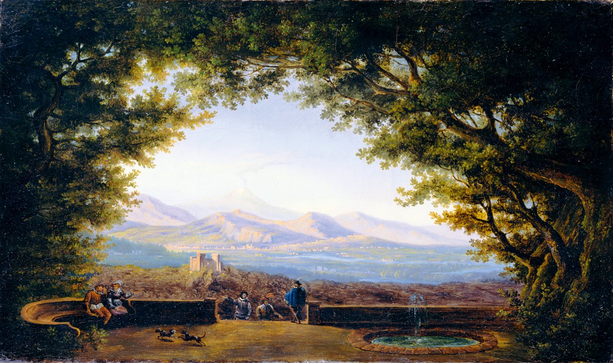 Erkély, ahonnan messzire ellátni (Karl Friedrich Schinkel műve alapján készült másolat) alkotó: Karl Friedrich Schinkel