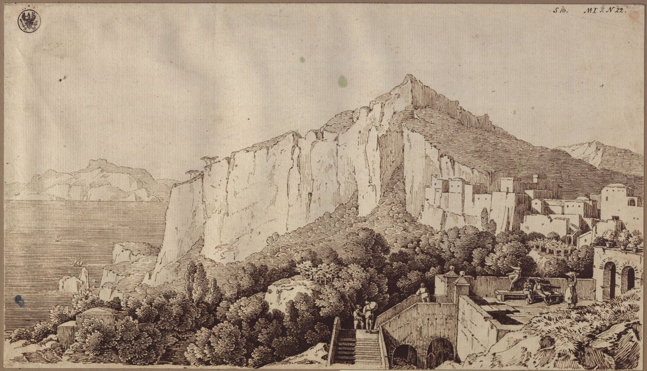 Kilátás Caprira alkotó: Karl Friedrich Schinkel