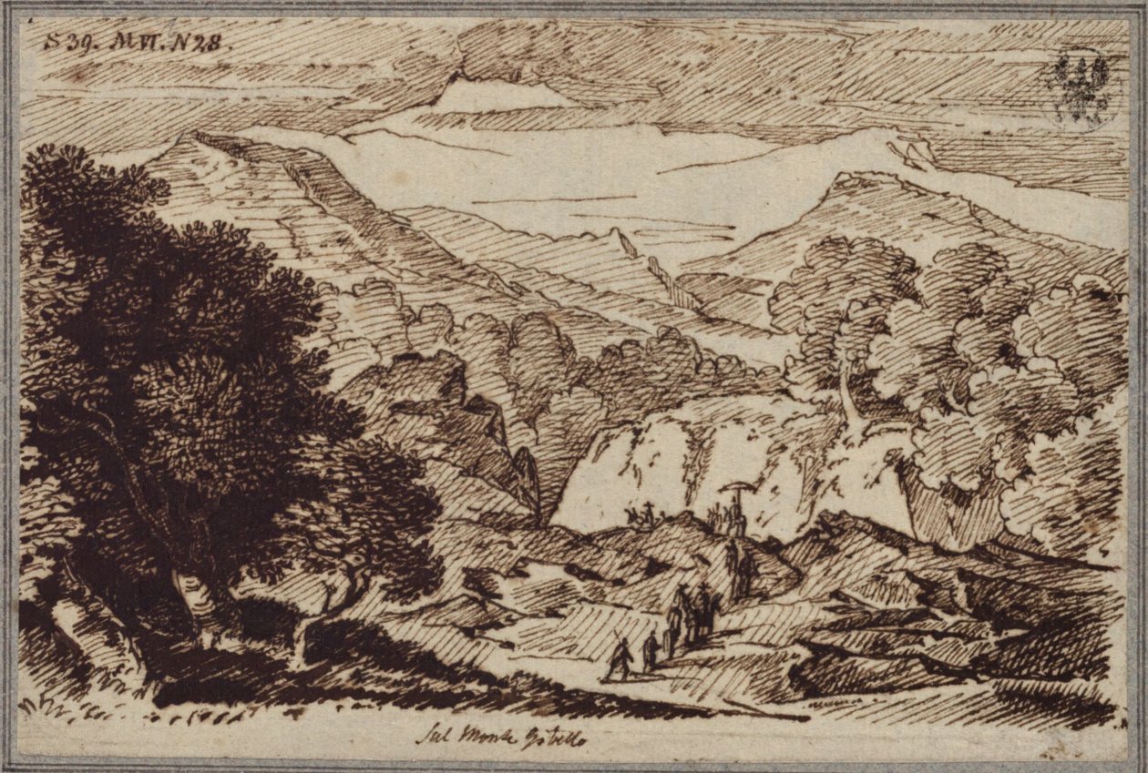 A Monte Gibellón, az Etna közelében alkotó: Karl Friedrich Schinkel