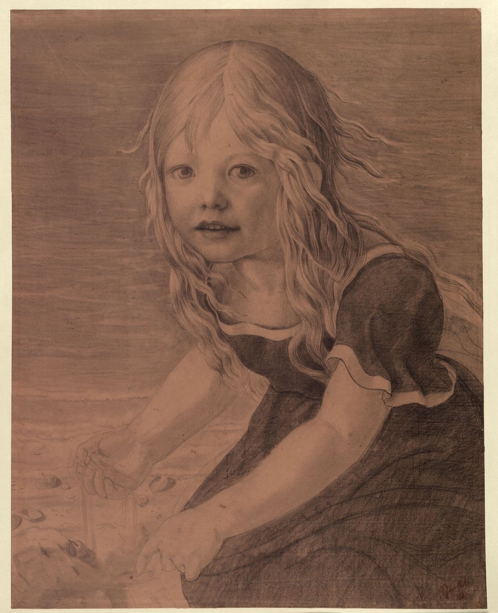 Marie lányának portréja alkotó: Karl Friedrich Schinkel