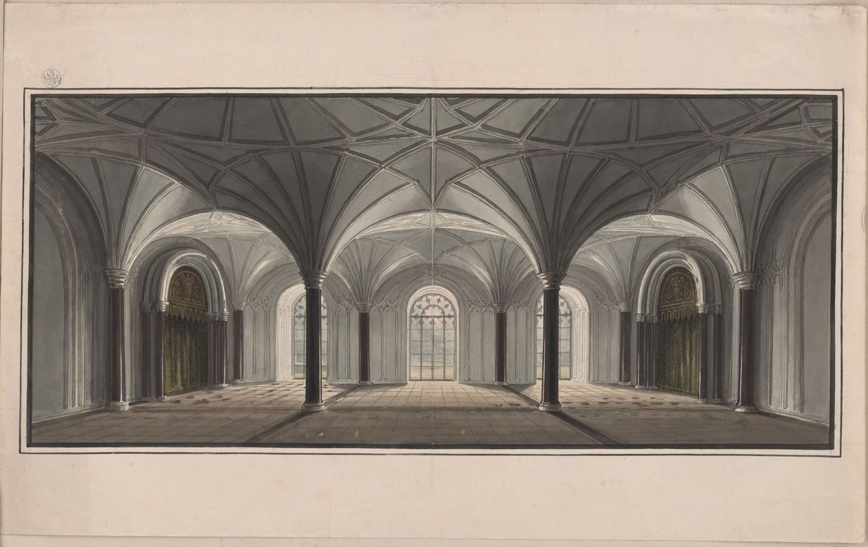 Berlin, Wilhelmstraße. Radziwill-palota (Radziwiłł). A kertterem terve alkotó: Karl Friedrich Schinkel