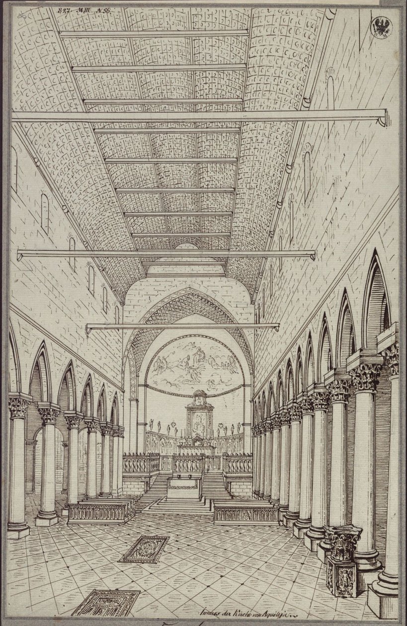 Az aquileiai székesegyház belseje alkotó: Karl Friedrich Schinkel