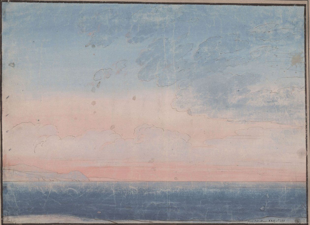 Díszítés általános használatra. Déli tengeri horizont alkotó: Karl Friedrich Schinkel