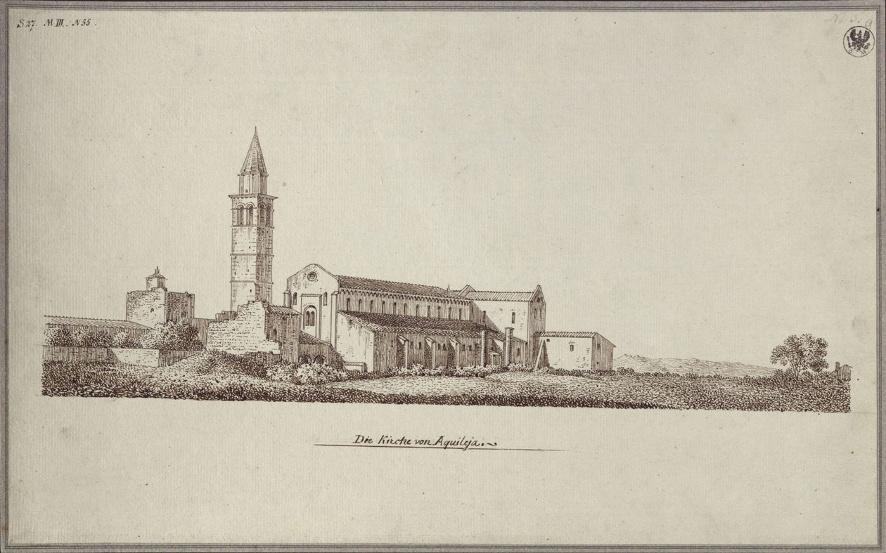 A Santa Maria-székesegyház Aquileiában alkotó: Karl Friedrich Schinkel