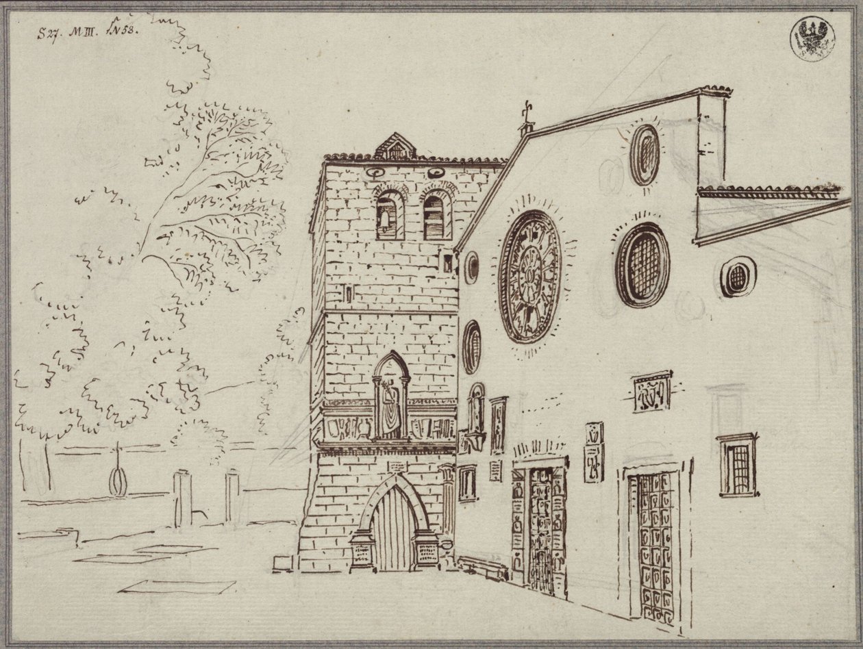 A San Giusto-székesegyház Triesztben alkotó: Karl Friedrich Schinkel