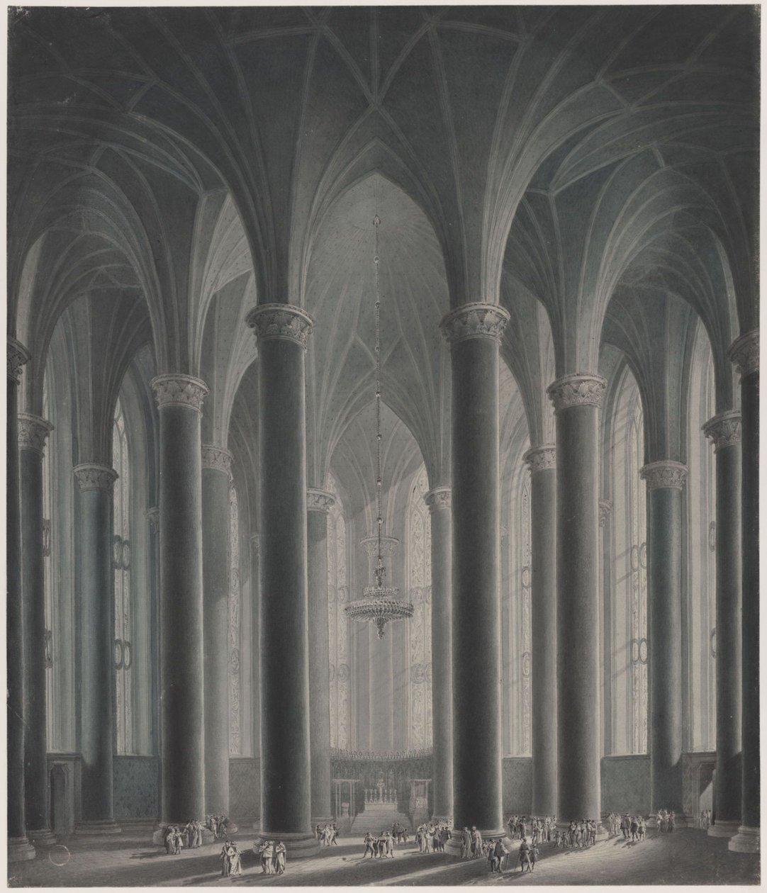 Egy fejedelem rezidenciája. Belső nézet alkotó: Karl Friedrich Schinkel