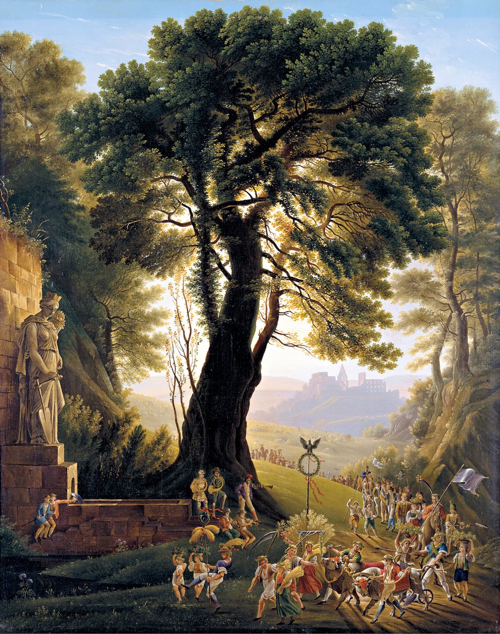 Aratási ünnepi menet (Karl Friedrich Schinkel nyomán készült másolat) alkotó: Karl Friedrich Schinkel