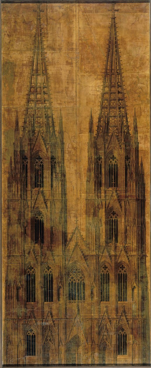 Köln. Dom. Aufriss der Westfassade alkotó: Karl Friedrich Schinkel