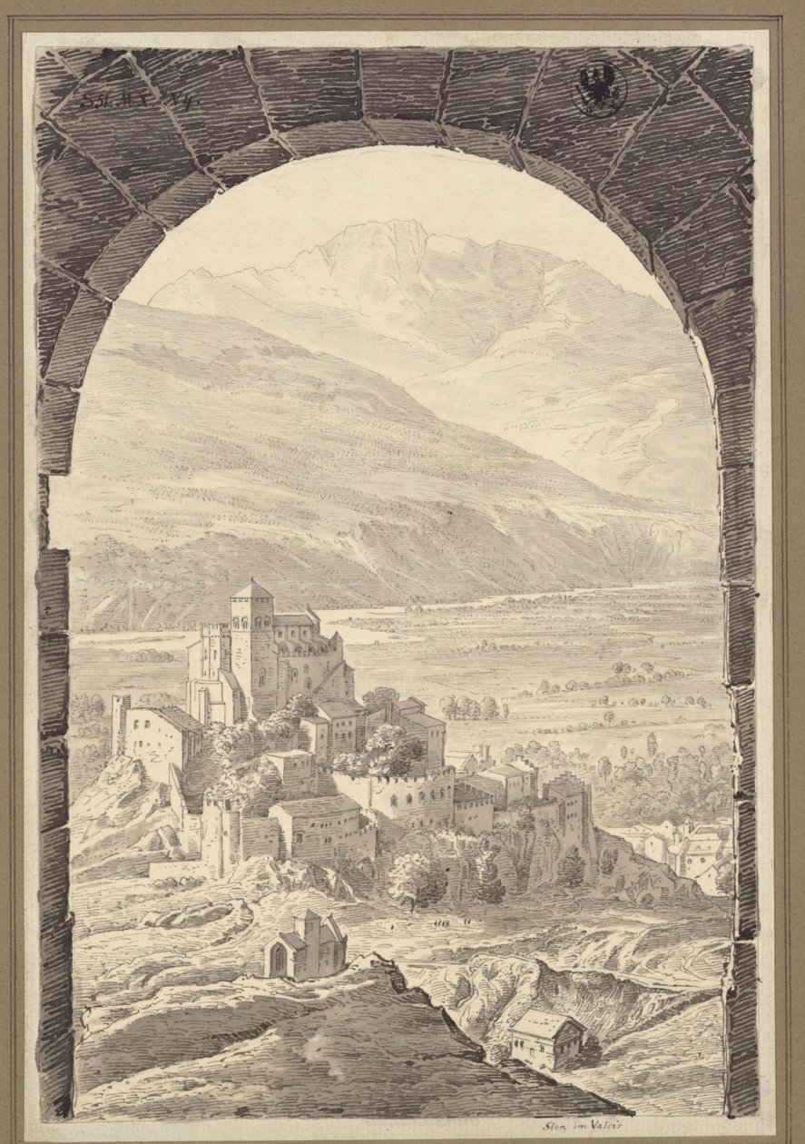Sion, a svájci Valais kantonban alkotó: Karl Friedrich Schinkel