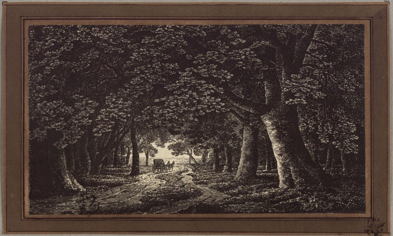 Erdei út hintóval alkotó: Karl Friedrich Schinkel