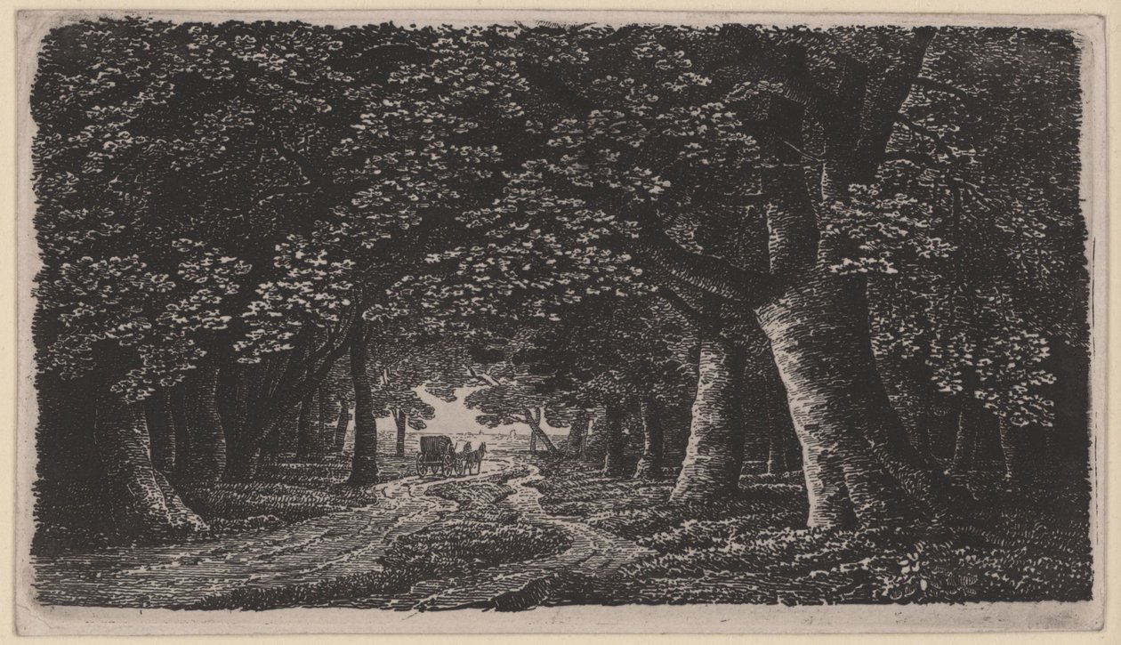 Erdei út hintóval alkotó: Karl Friedrich Schinkel