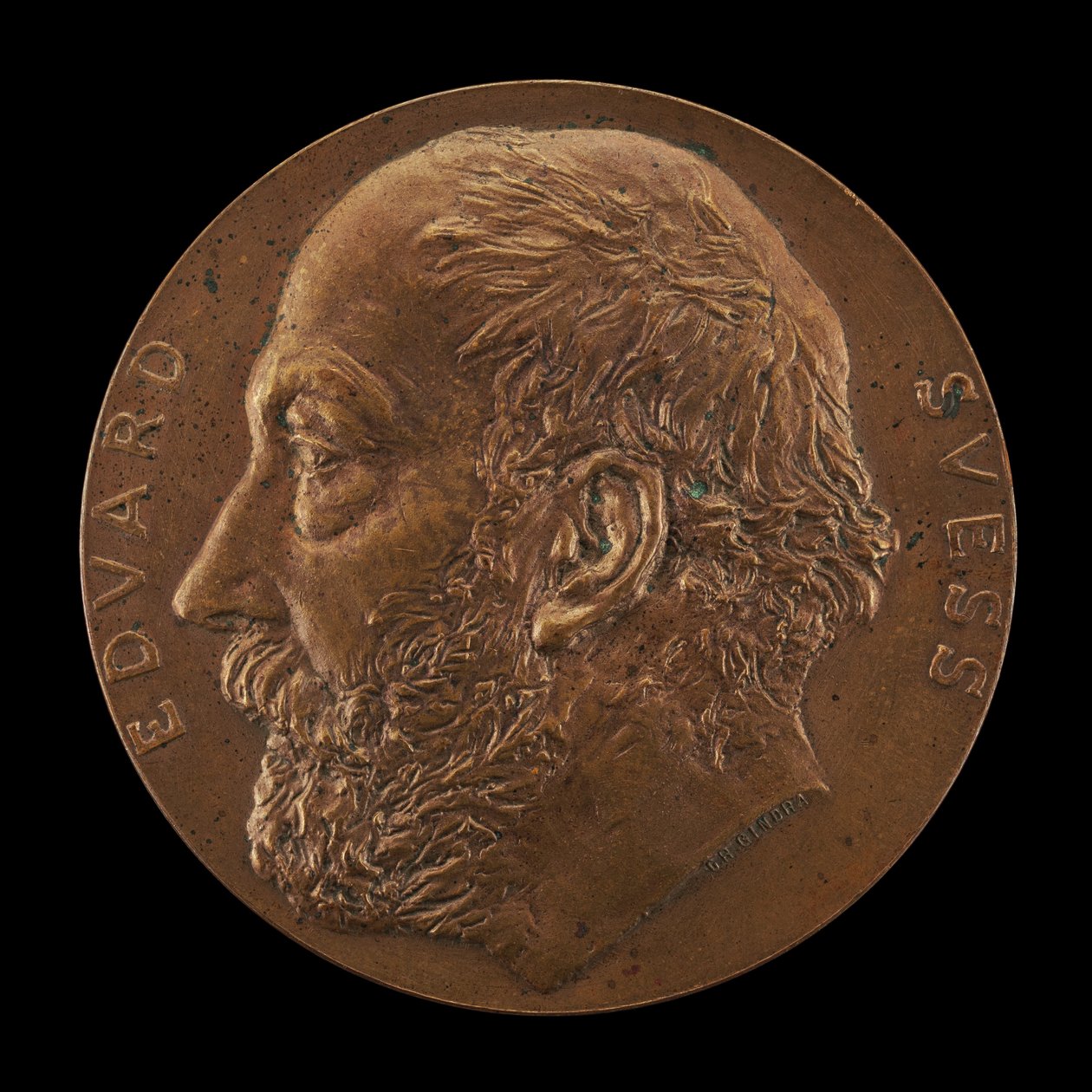 Eduard Suess, 1831-1914, geológus [előlap], 1897. alkotó: Karl Gindra