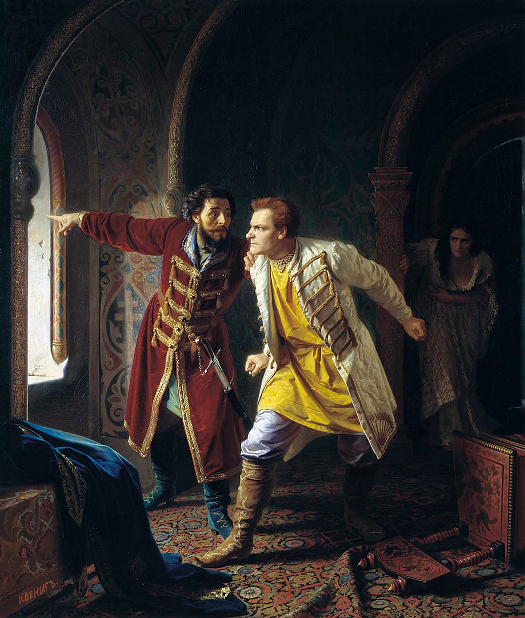 I. hamis Dmitrij utolsó percei, 1879 alkotó: Karl Gottlieb Wenig