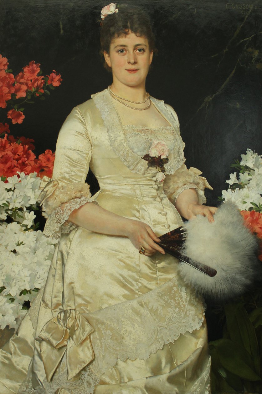 Németül: Frau Hedwig Woworsky, geb. Heckmann Mrs. Hedwig Woworsky, született Heckmann alkotó: Karl Gussow