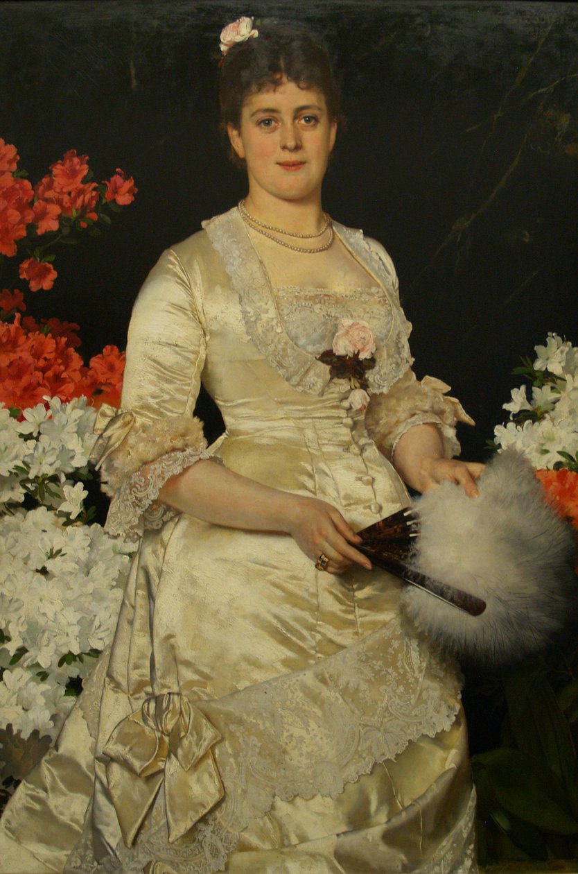 Németül: Frau Hedwig Woworsky, geb. Heckmann Mrs. Hedwig Woworsky, született Heckmann alkotó: Karl Gussow