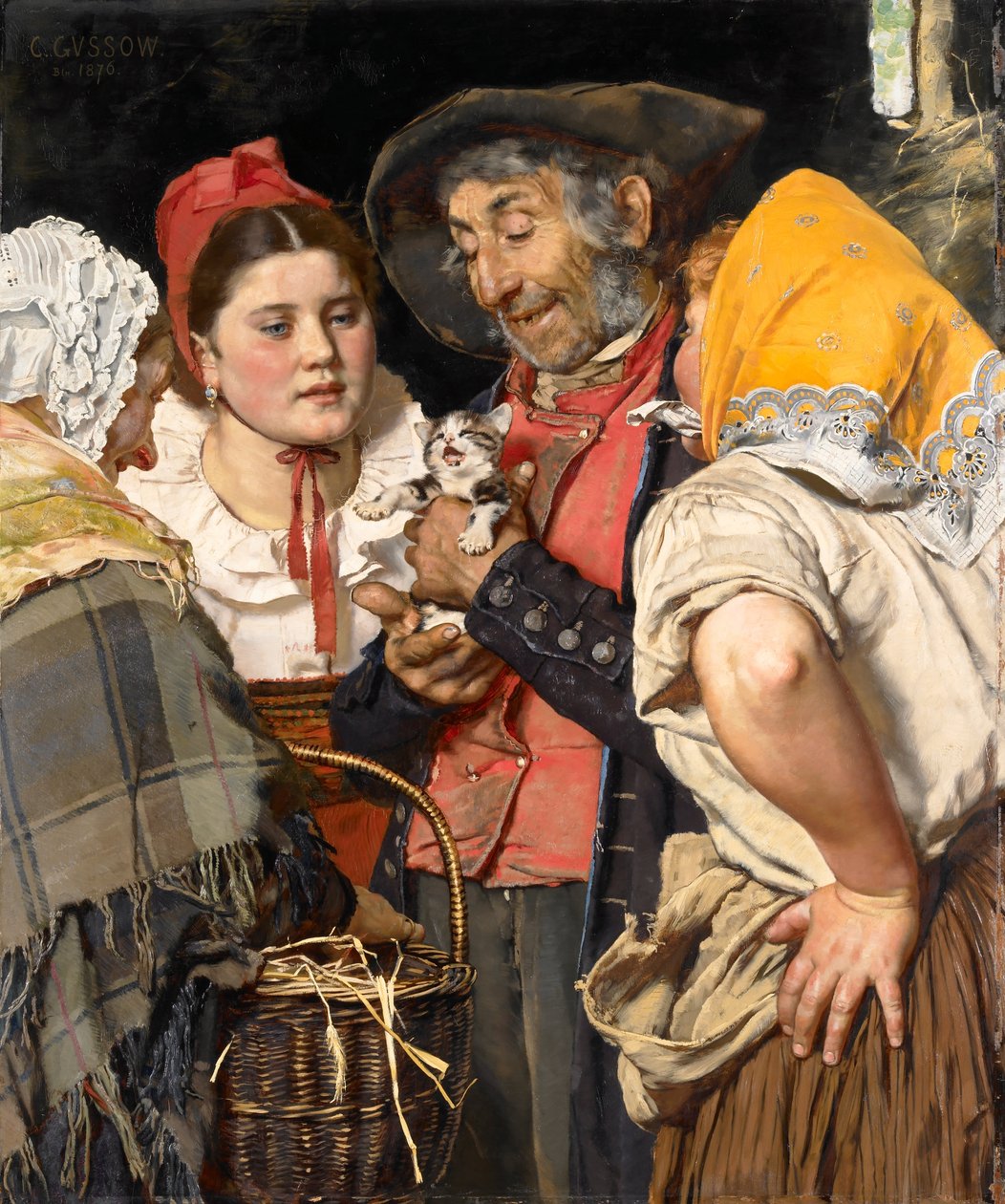Öreg kincse (A cica) alkotó: Karl Gussow