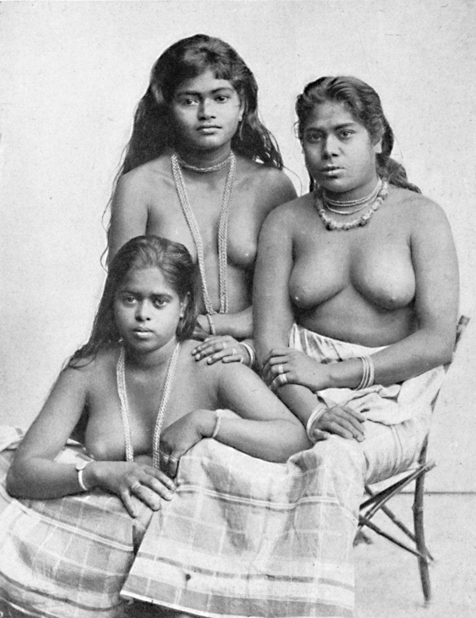Három tamil lány a Dekkánból, 1902 alkotó: Karl Hagenbeck