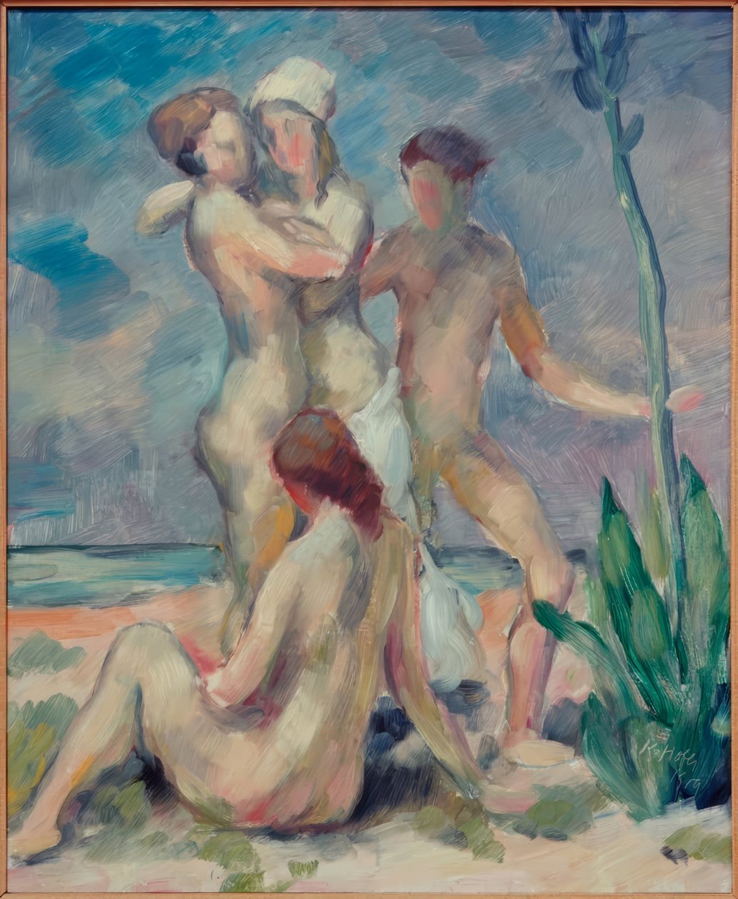 A déli strandon alkotó: Karl Hofer