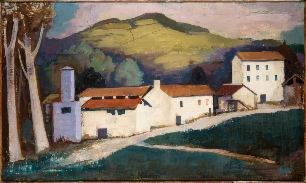Gehöft (Tessiner Landschaft) alkotó: Karl Hofer