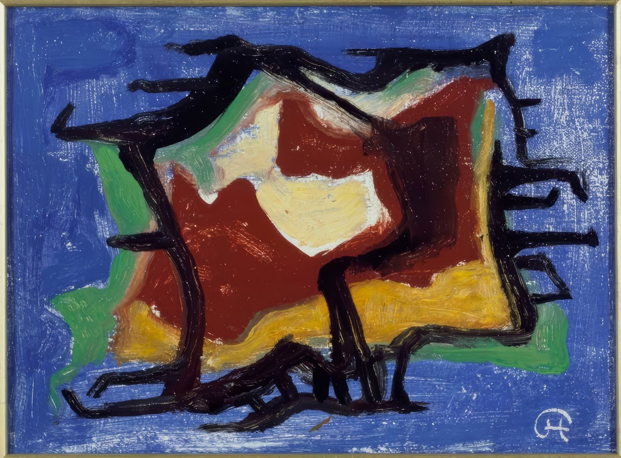 kompozíció alkotó: Karl Hofer