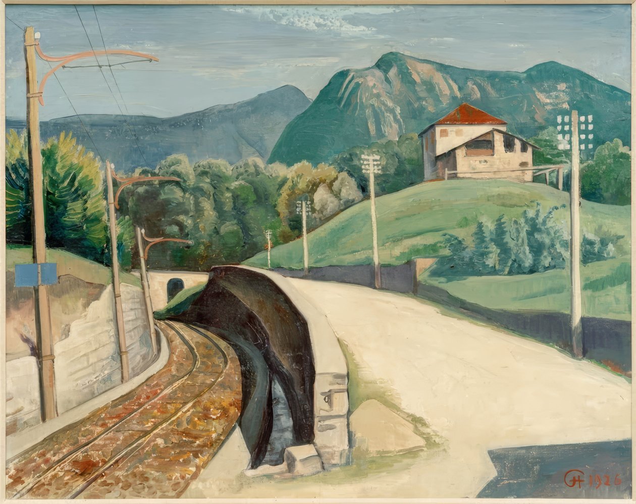 Táj Cappella közelében, Graubündenben alkotó: Karl Hofer