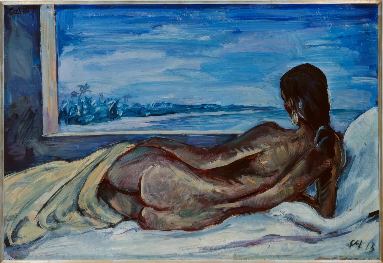 Fekvő női akt alkotó: Karl Hofer