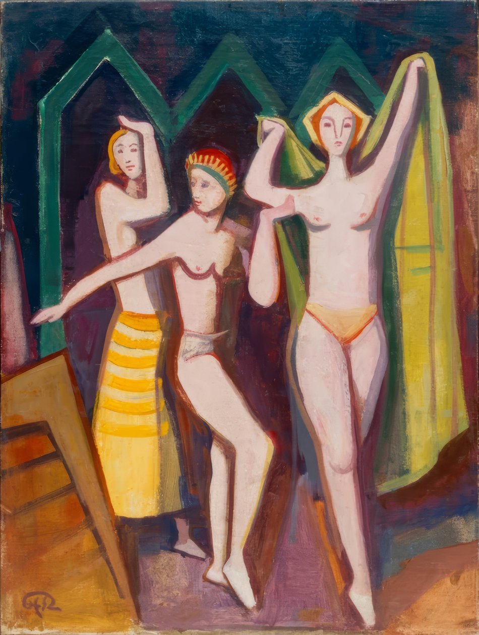 Fürdés után alkotó: Karl Hofer