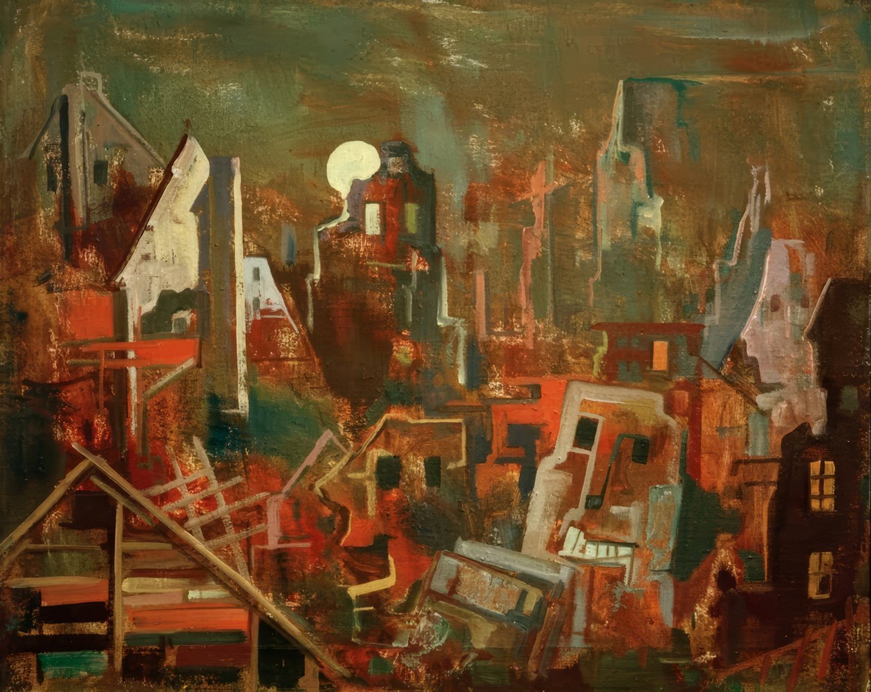 Ruinák éjszakája alkotó: Karl Hofer