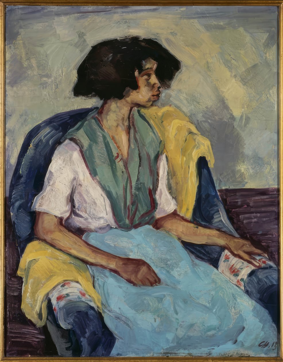 Cigánylány alkotó: Karl Hofer