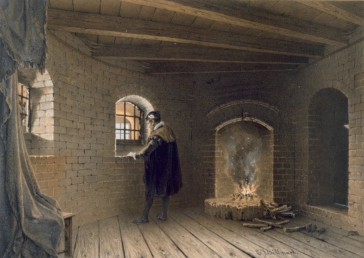János herceg, I. Gusztáv fia börtöne Gripsholmban, Erik letétele után, kocsma. c1853-64. alkotó: Karl Johann Billmark