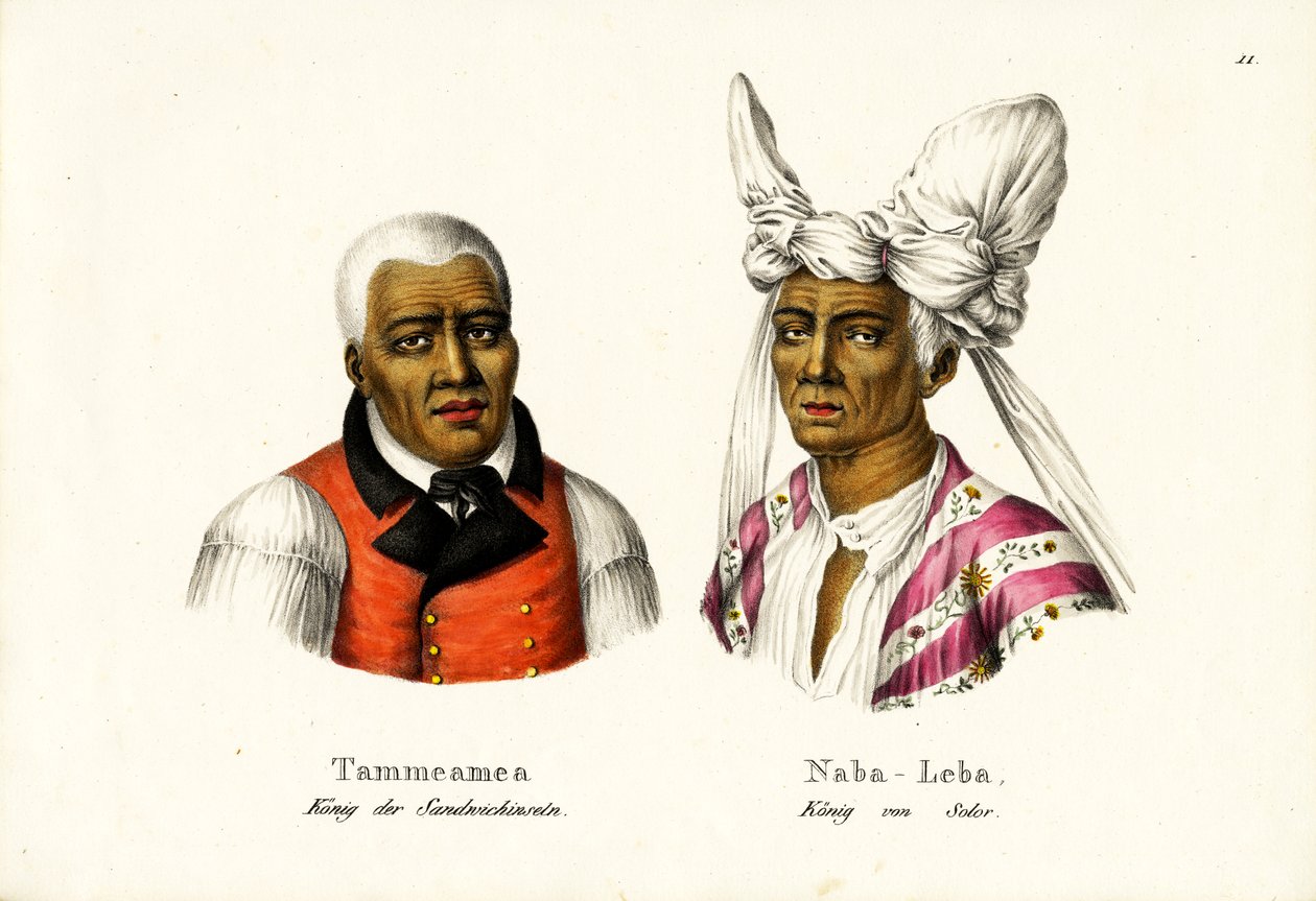 Tammeamea 1 St. - Hawaii királya, 1824 alkotó: Karl Joseph Brodtmann