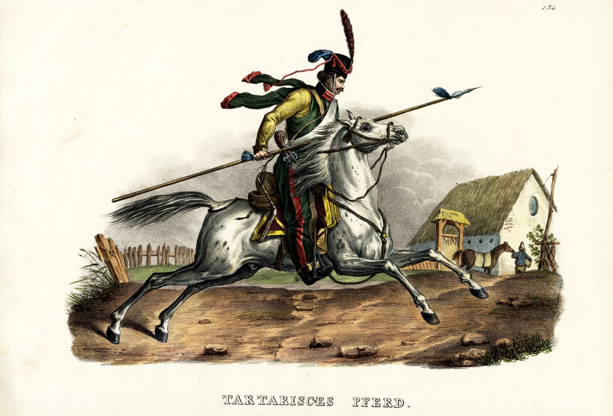 Tatárló, 1824 alkotó: Karl Joseph Brodtmann