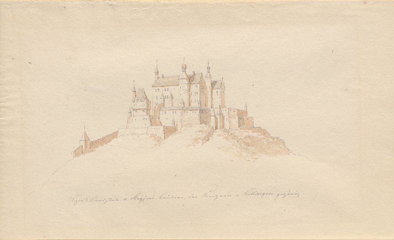 Landstuhl kastély b. Kaisers, Lautern, a hercegek v. Sickingen miatt alkotó: Karl Julius Von Leypold