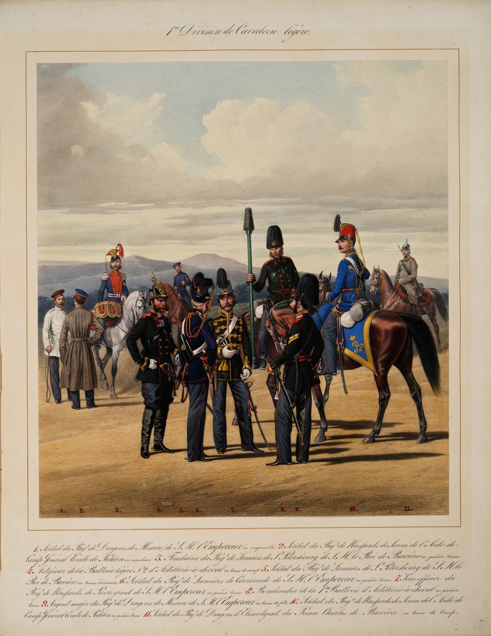 Első könnyűlovas hadosztály, 1867 alkotó: Karl Karlovich Piratsky
