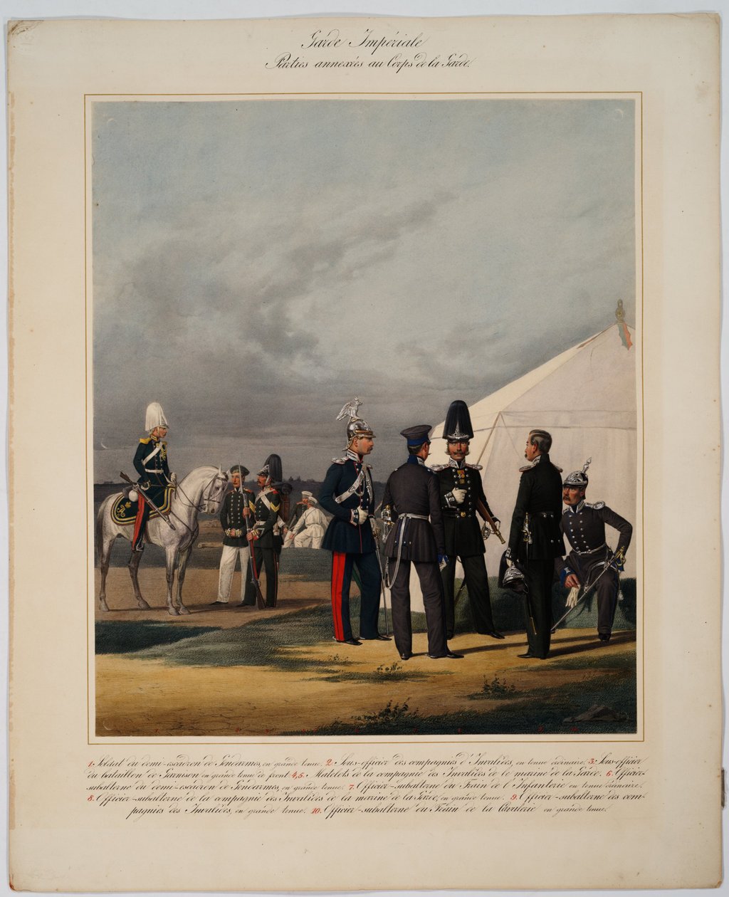 A Birodalmi Őrhadtest úttörői, rokkantai és csendőrei, 1867 alkotó: Karl Karlovich Piratsky