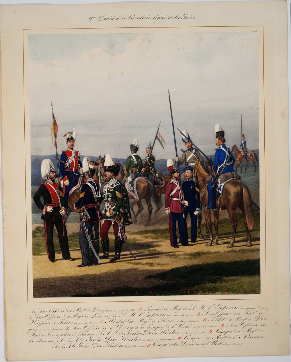 A 2. gárdalovas hadosztály, 1867 alkotó: Karl Karlovich Piratsky