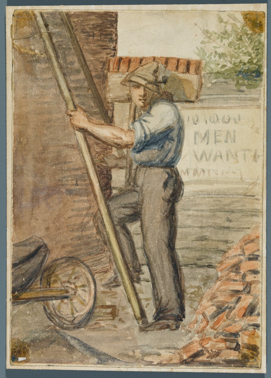Téglaréteg, 1864 (wc fekete média aláhúzással) alkotó: Karl L.H. Mueller