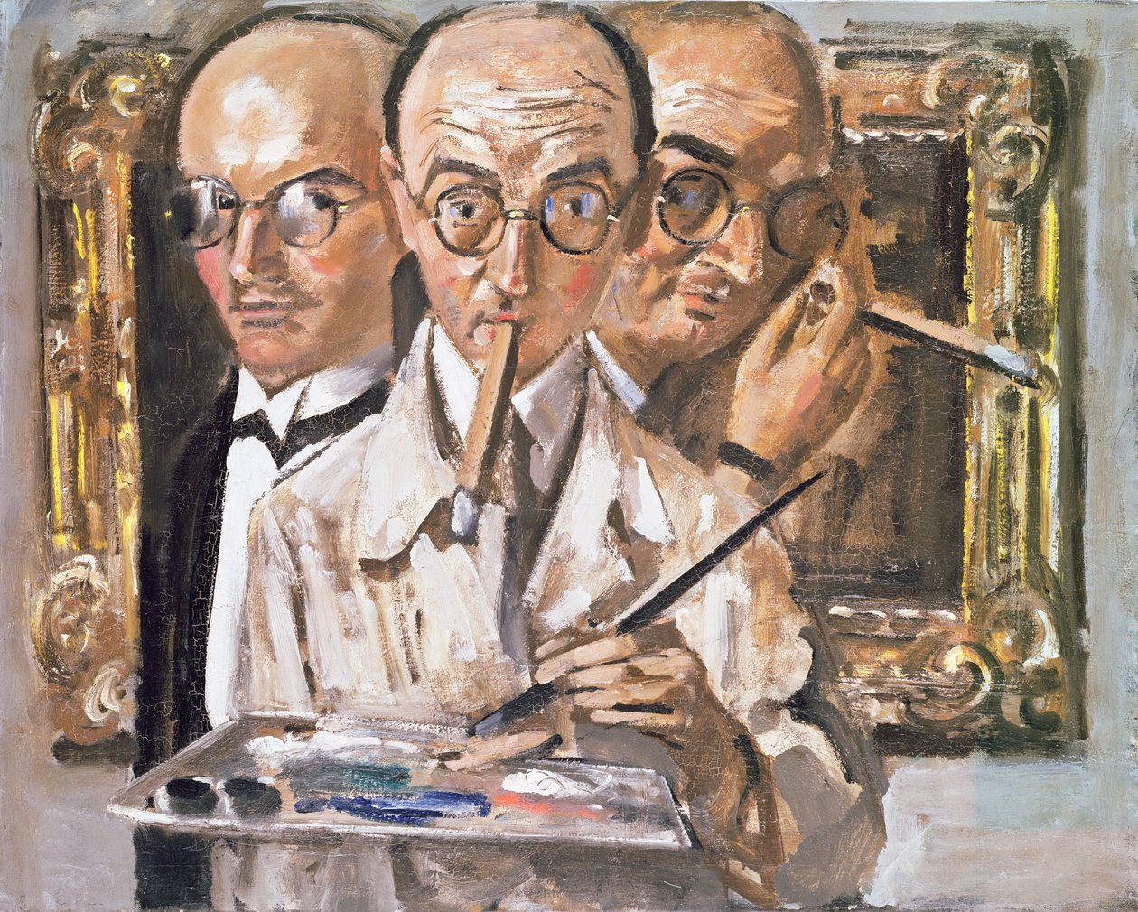 Háromarcú önarckép alkotó: Karl Leyhausen