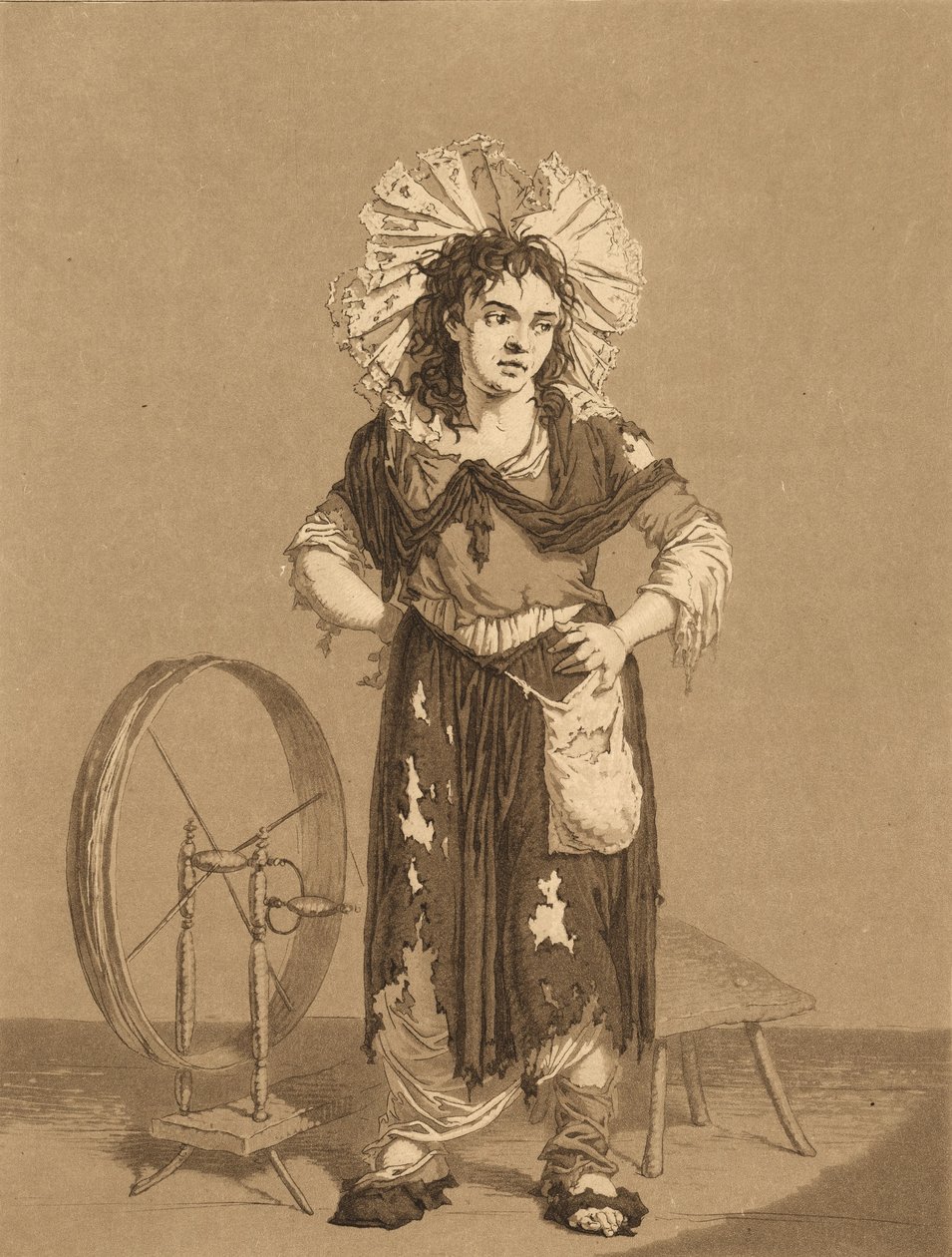 A fiatal koldusok, 1800 körül. alkotó: Karl Ludwig Bernhard Buchhorn
