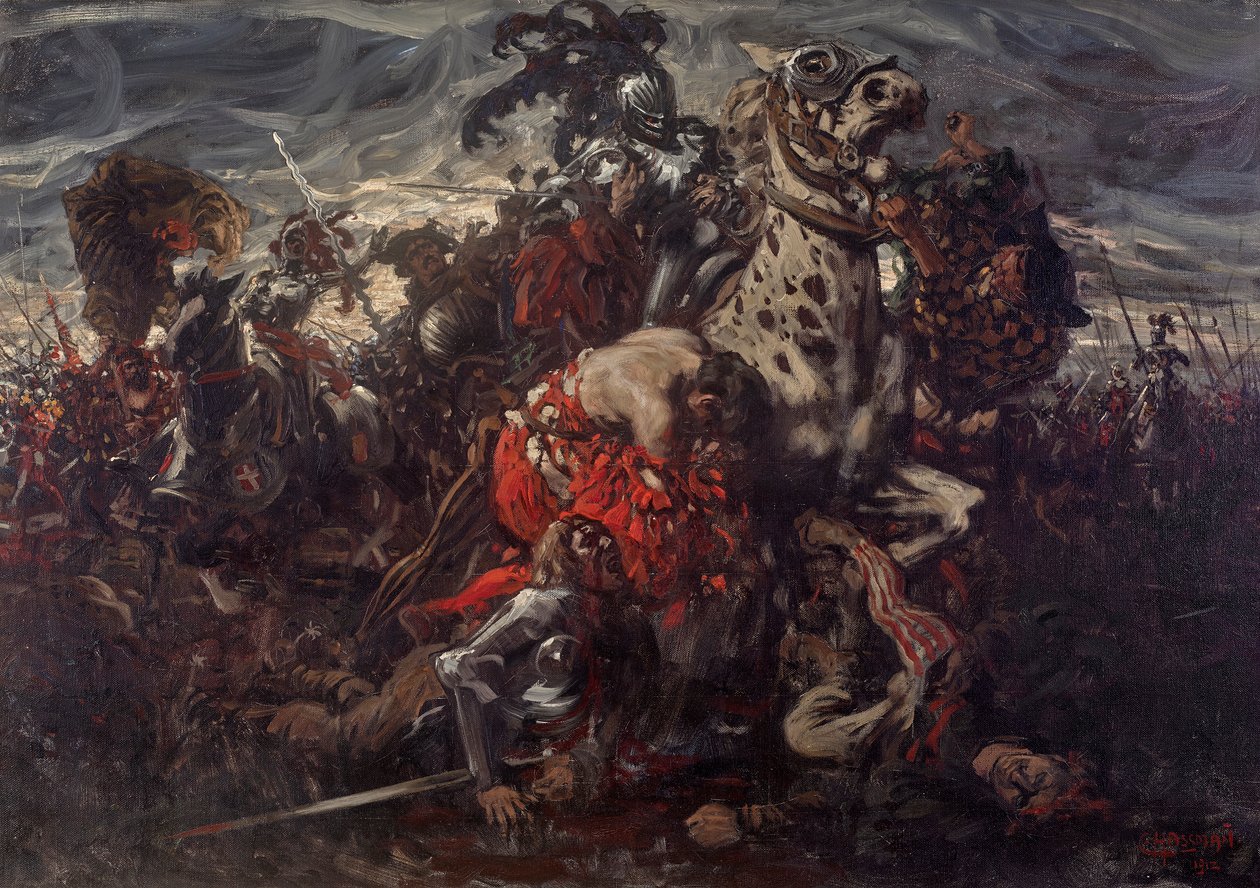 A páviai csata alkotó: Karl Ludwig Hassmann