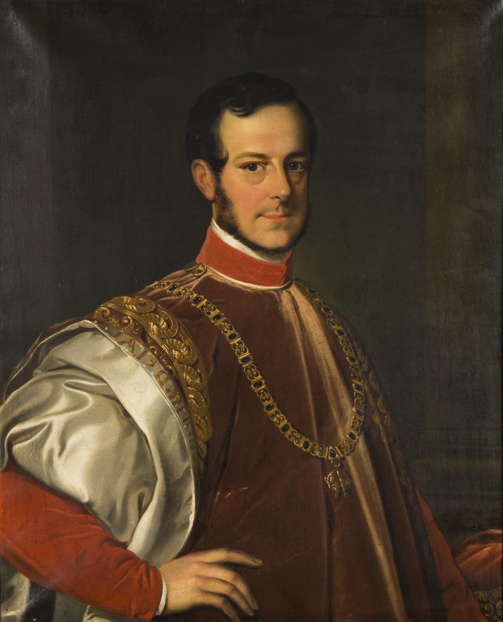 II. Johann Adolf schwarzenbergi herceg portréja 1799-1888, 1852. alkotó: Karl Ludwig Philippot