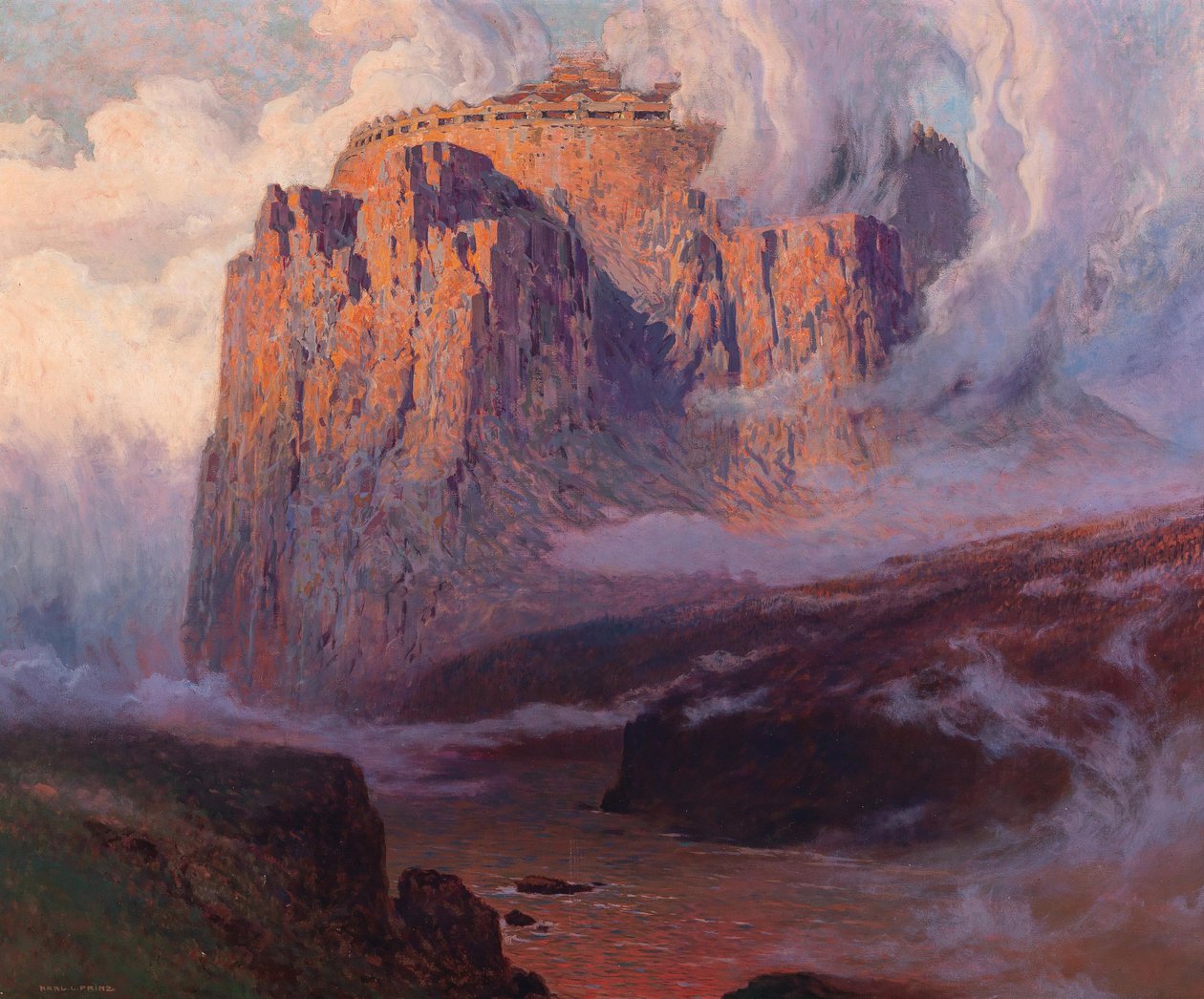 Valhalla, 1911 előtt (olaj, vászon) alkotó: Karl Ludwig Prinz