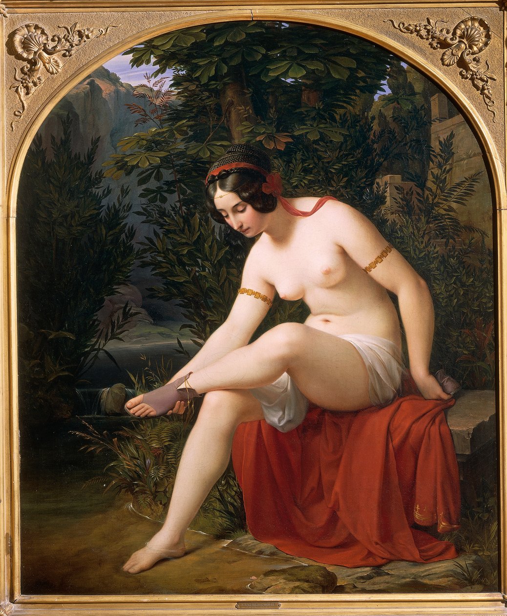 Nimfafürdő, Heinrich Karl Anton Mucke (1806-1891) alkotó: Karl Mucke