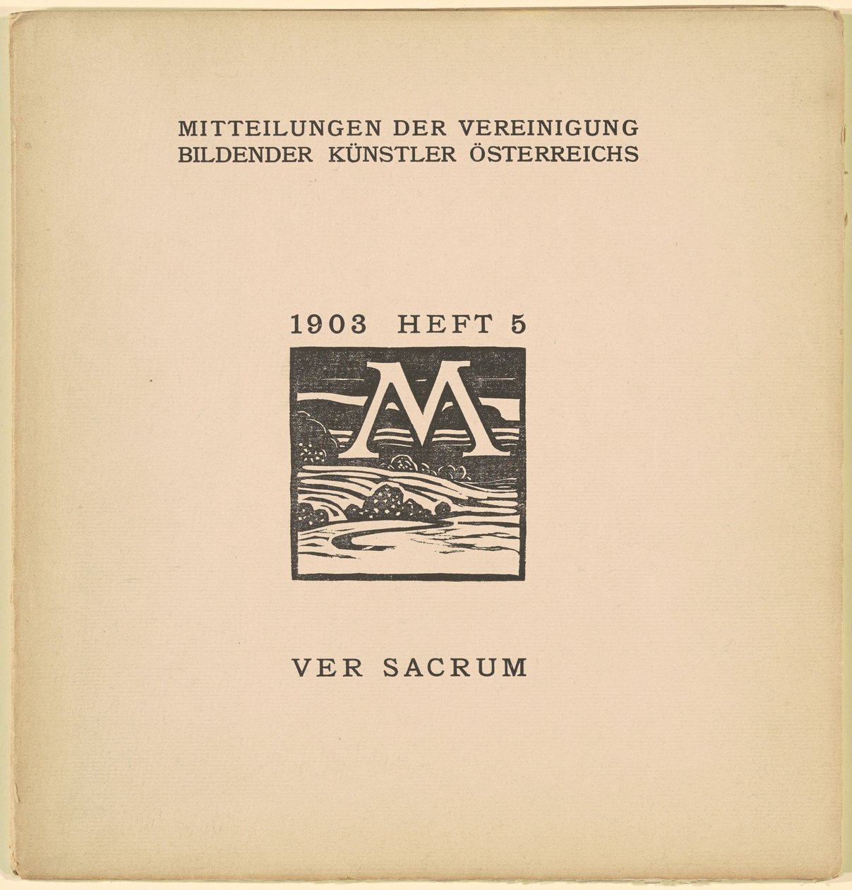 Ver Sacrum [6. évf., 5. szám, 1903. március] alkotó: Karl Muller