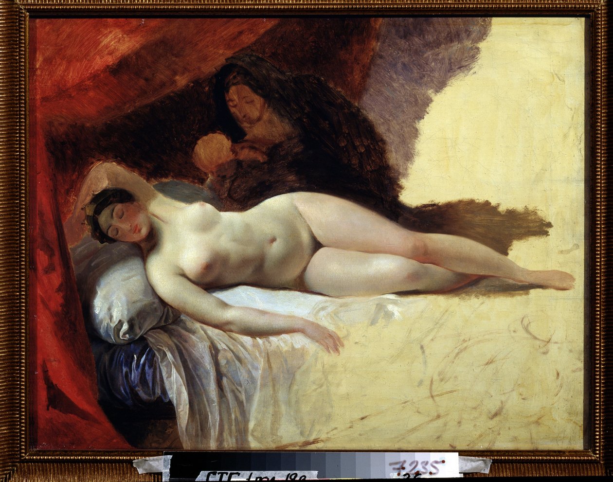 ""Alvó Juno"" vagy "A Tejút kezdete" Karl Briullov (Bryullov) festménye (1799-1852) 1839-1845 Állami Tretyakov Galéria, Moszkva alkotó: Karl Pavlovich Bryullov