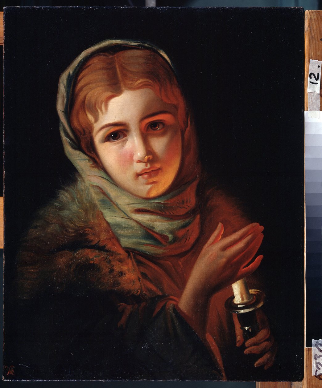 ""A találkozó elmaradt"" Fiatal, munkásosztályból származó lány csalódott arckifejezéssel. Pavel Alekszandrovics Briullov (Bryullov) festménye (1840-1914) Állami Művészeti Múzeum, Irkutszk alkotó: Karl Pavlovich Bryullov