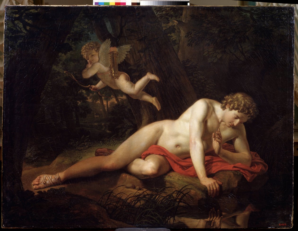 "Nárcisz" Karl Pavlovich Briullov (Bryullov) festménye (1799-1852) 1819 Állami Orosz Múzeum, Szentpétervár alkotó: Karl Pavlovich Bryullov