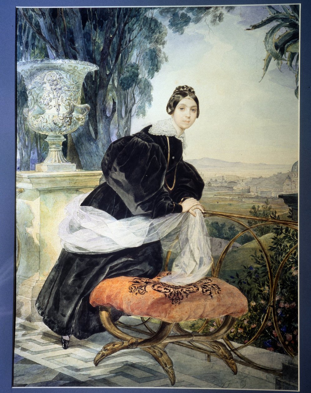 ""Erzsébet Saltykova orosz nagyhercegnő portréja (1802-1863)" Karl Pavlovich Briullov (Briullov) (1799-1852) festménye 1833-1835 Állami Orosz Múzeum, Szentpétervár alkotó: Karl Pavlovich Bryullov