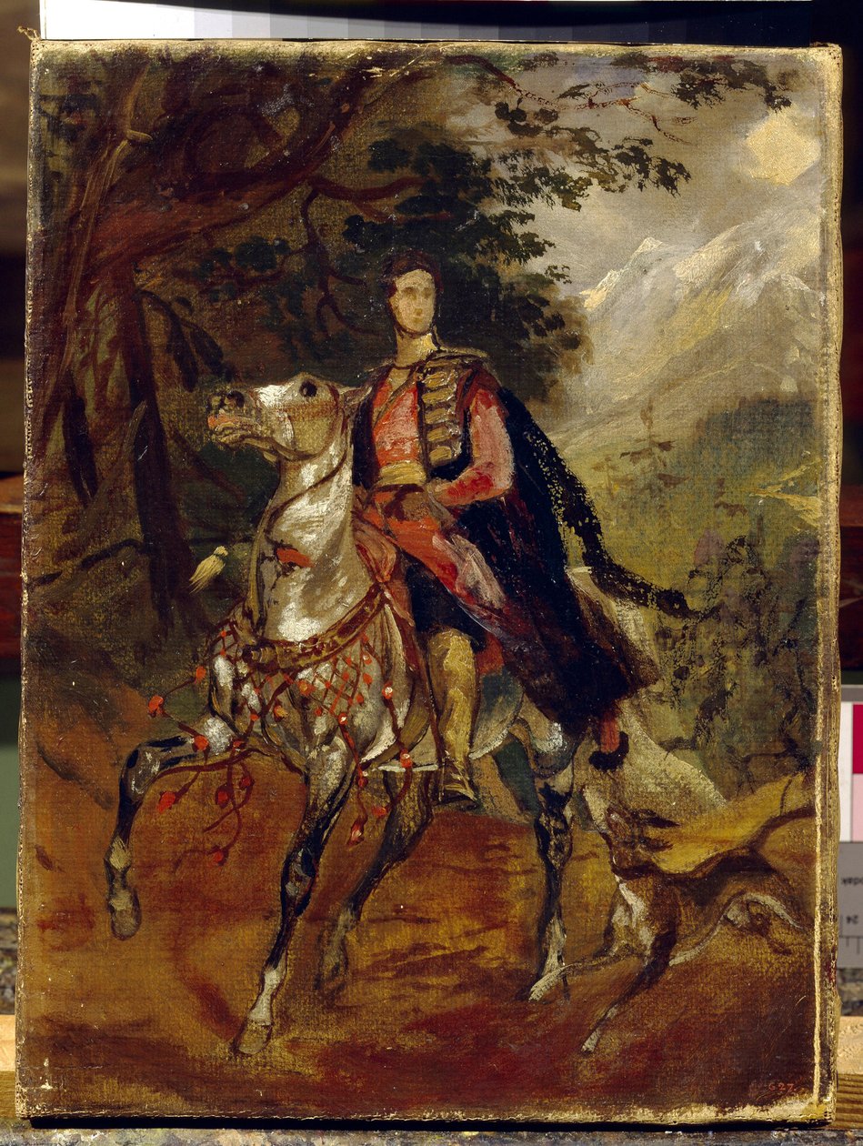 Anatole Nikolaievich Demidov (Demidoff), San Donato első hercegének (1812-1870) gróf portréja. Karl Pavlovich Briullov (Bryullov) (1799-1852) festménye, olaj, vászon, 1831 körül. Orosz művészet alkotó: Karl Pavlovich Bryullov